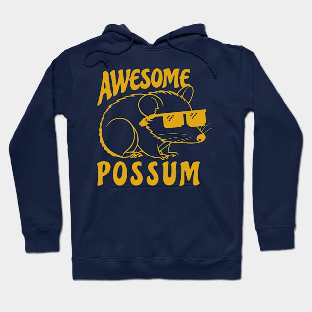 Awesome Possum Hoodie by erythroxian-merch